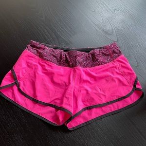 Lululemon Run Speed Short, 2.5” inseam, hot pink, size 8